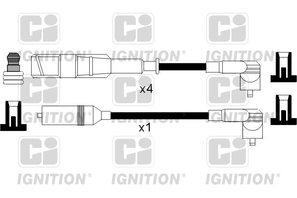 QUINTON HAZELL Комплект проводов зажигания XC827